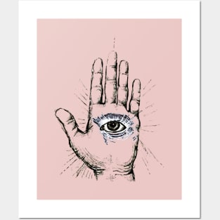 Hand with an Eye - 1 Posters and Art